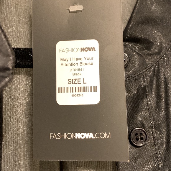 Fashion Nova Gothic puff sleeve Blouse - Picture 9 of 10